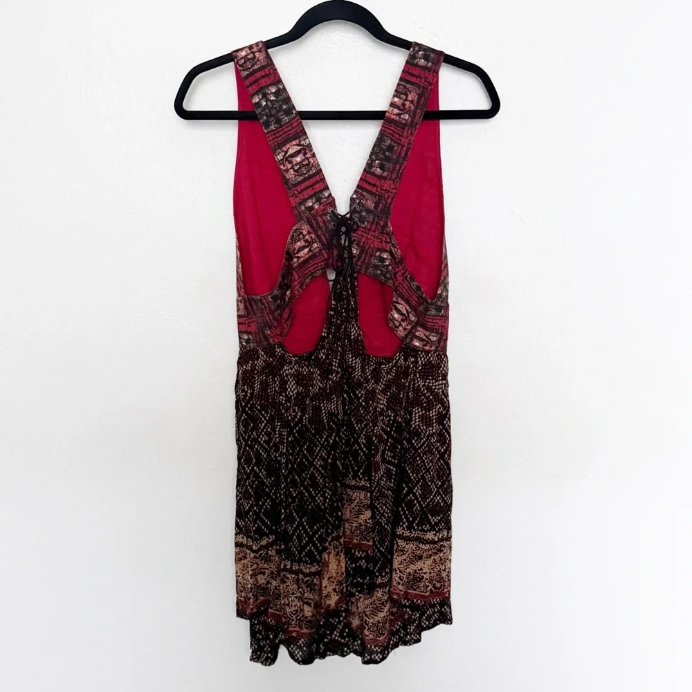Free People Noyale Heat Wave Printed Cotton Tunic Mini Dress - Picture 5 of 11